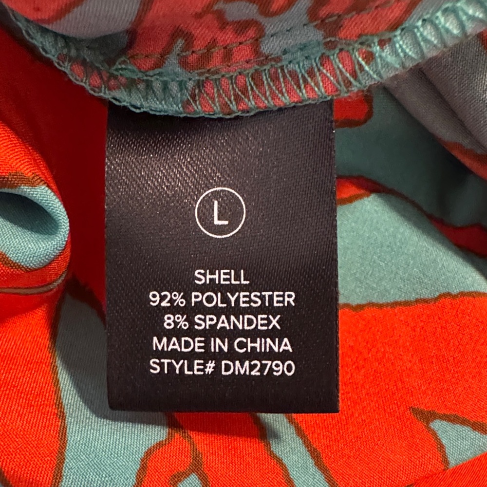 Fashion Nova Teal and Red Printed Midi Dress - Picture 7 of 7